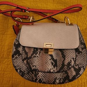 Aldo faux snake skin bag